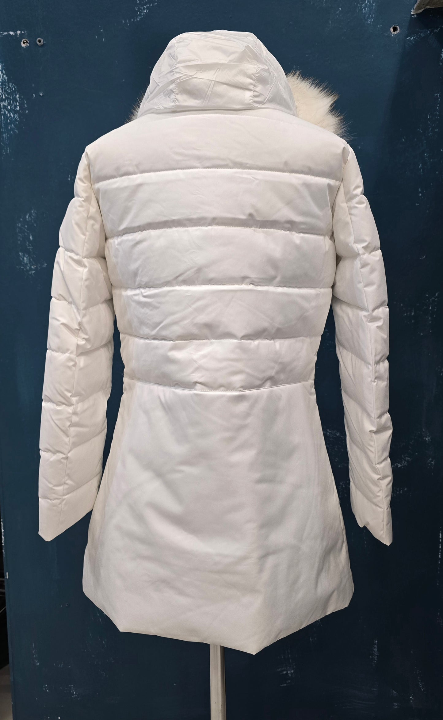 Piumino Ecologico Sopra Ginocchio Pelliccia Removibile