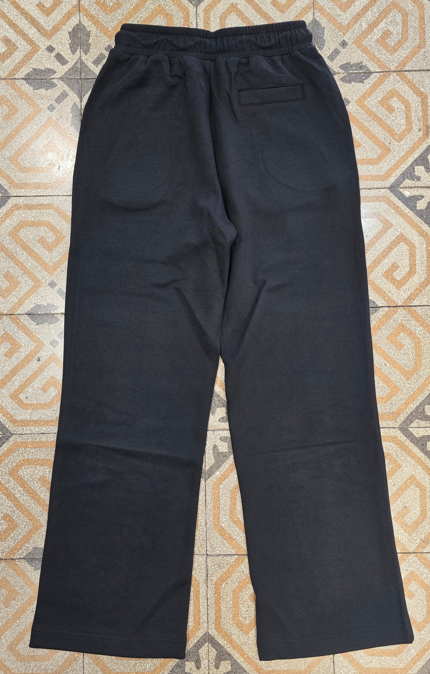 Pantalone Felpa Gamba Larga Interlock Viscosa Strass