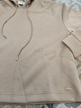 Carica l&#39;immagine nel visualizzatore di Gallery, Felpa Cappuccio Interlock Viscosa Coulisse Strass
