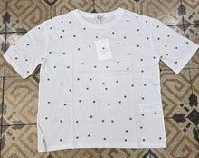 Carica l&#39;immagine nel visualizzatore di Gallery, T-Shirt Paricollo Perle Argentate Pois
