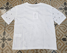 Carica l&#39;immagine nel visualizzatore di Gallery, T-Shirt Paricollo Perle Argentate Pois

