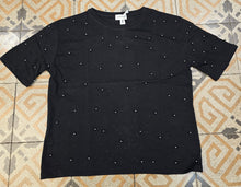 Carica l&#39;immagine nel visualizzatore di Gallery, T-Shirt Paricollo Perle Argentate Pois

