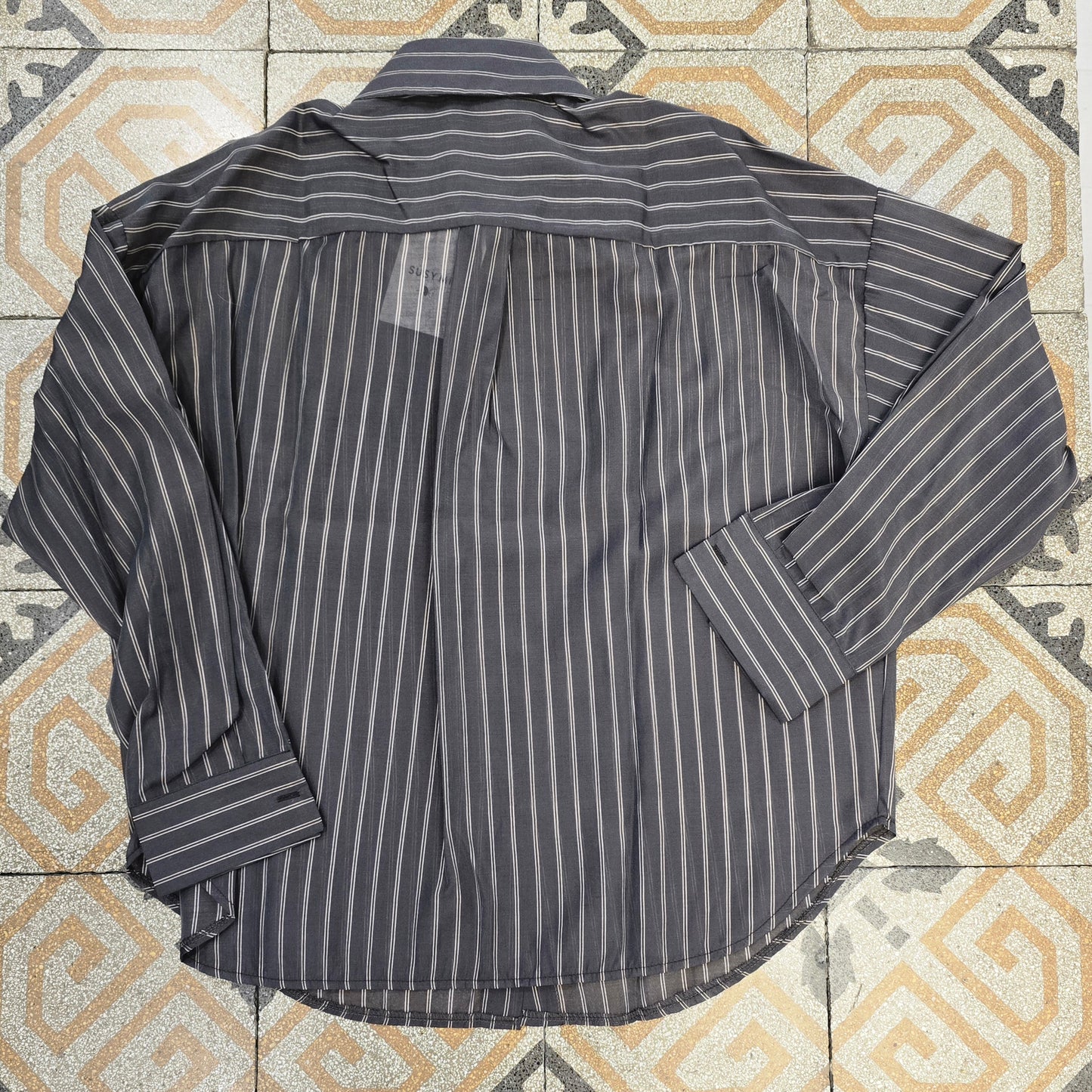 Camicia Lyocell Rigata Comoda Taglia Unica