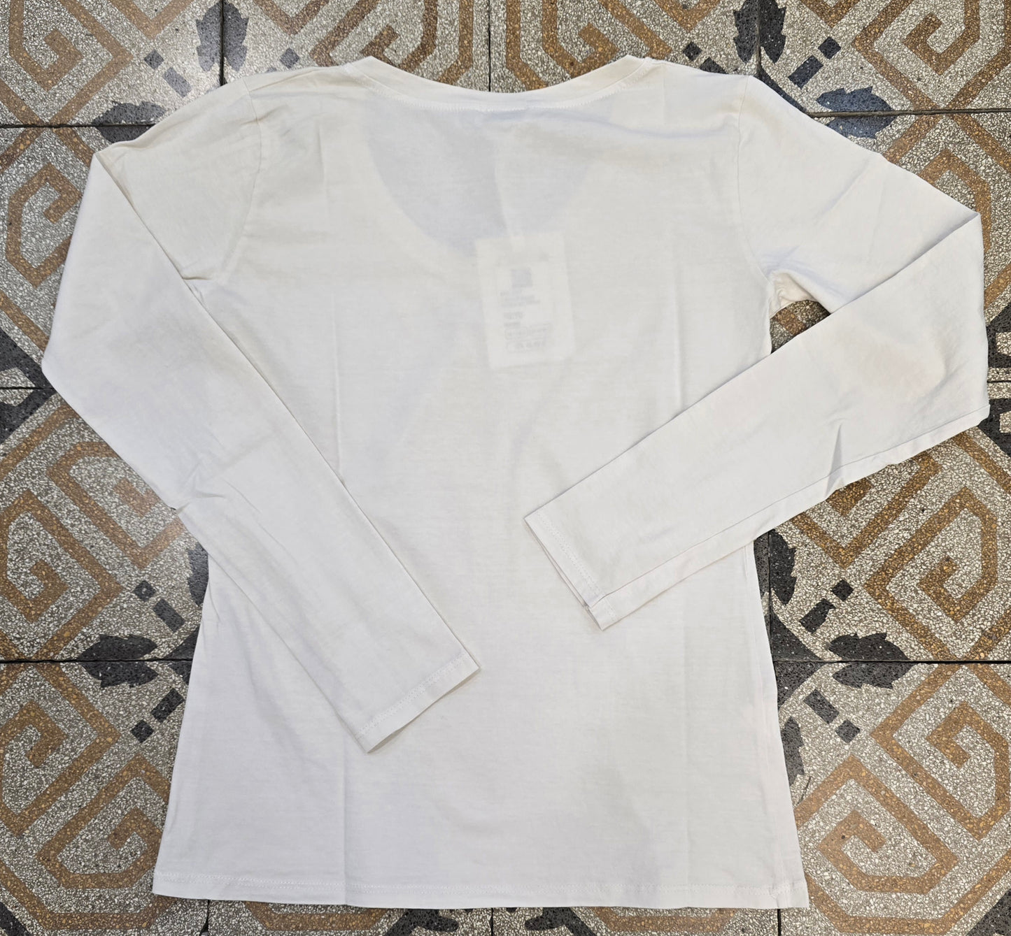 T-Shirt Basic Cotone Manica Lunga Appoggiata