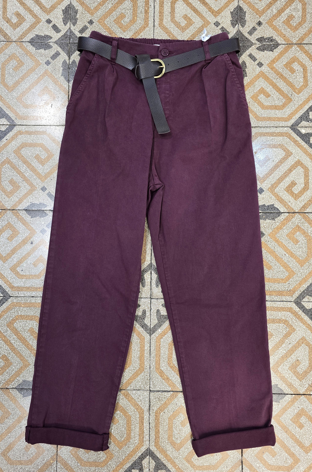 Pantalone Chinos Canvas Cotone Elastico