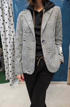 Carica l&#39;immagine nel visualizzatore di Gallery, Giacca Doppio Tessuto Check Sfrangiature Milano
