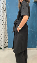 Carica l&#39;immagine nel visualizzatore di Gallery, Piumino Lungo Due Pezzi Gilet Panno
