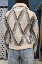 Carica l&#39;immagine nel visualizzatore di Gallery, Giubbotto Maglia Jacquard Abbottonato Colletto
