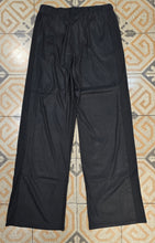 Carica l&#39;immagine nel visualizzatore di Gallery, Pantalone Tuta Gamba Larga Coulisse Nero
