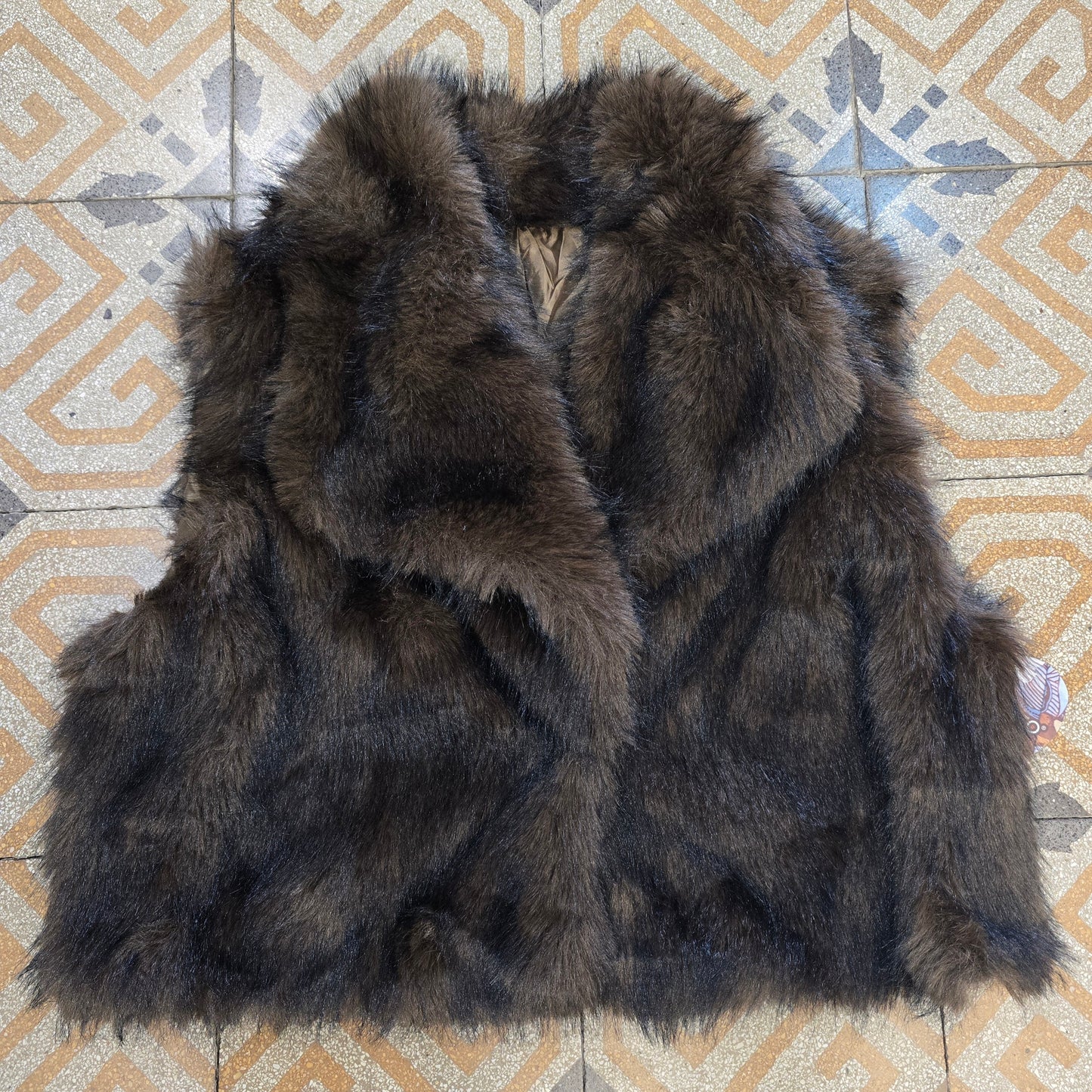 Gilet Corto Ecopelliccia Taglia Unica