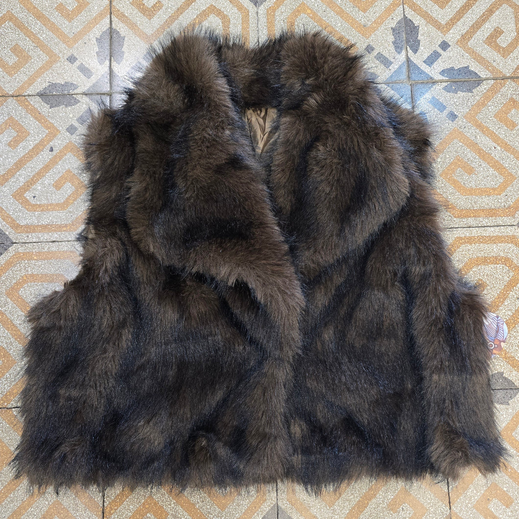 Gilet Corto Ecopelliccia Taglia Unica