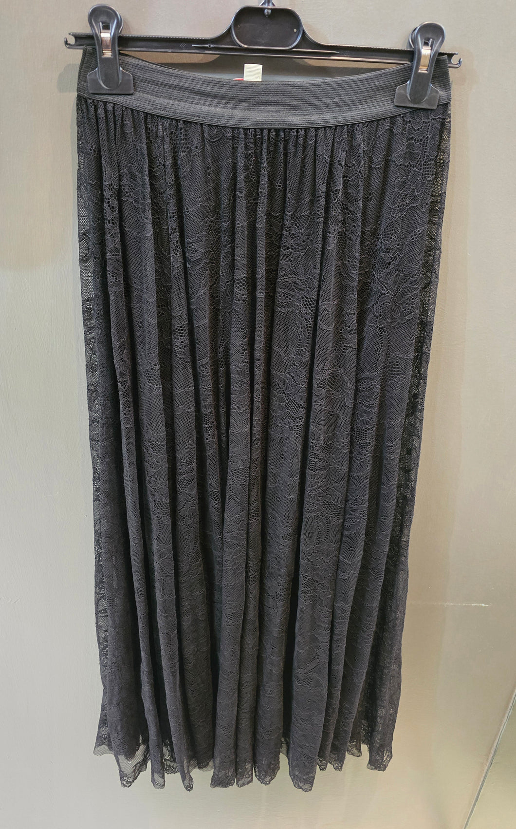 Gonna Pizzo Lunga Elastico Vita