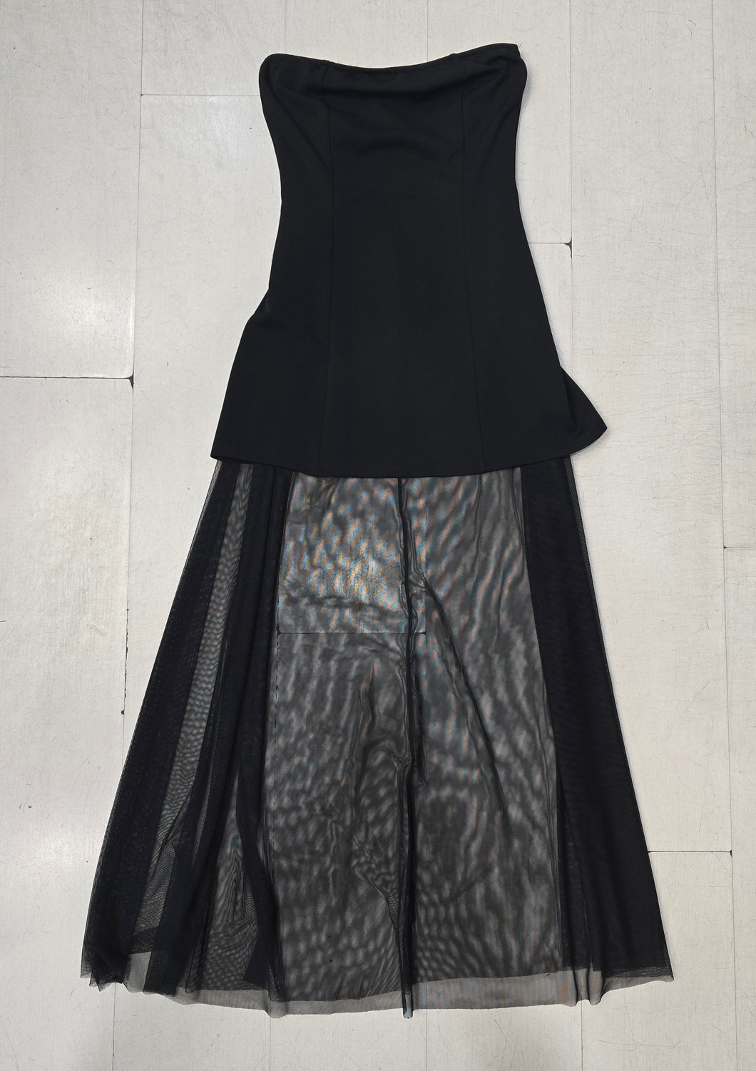 Abito Fascia Tubino Gonna Tulle