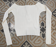 Carica l&#39;immagine nel visualizzatore di Gallery, Maglia Costine Corta Scollo Barca
