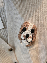 Carica l&#39;immagine nel visualizzatore di Gallery, Cardigan Coste Ricamo Cane
