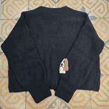 Carica l&#39;immagine nel visualizzatore di Gallery, Cardigan Coste Ricamo Cane
