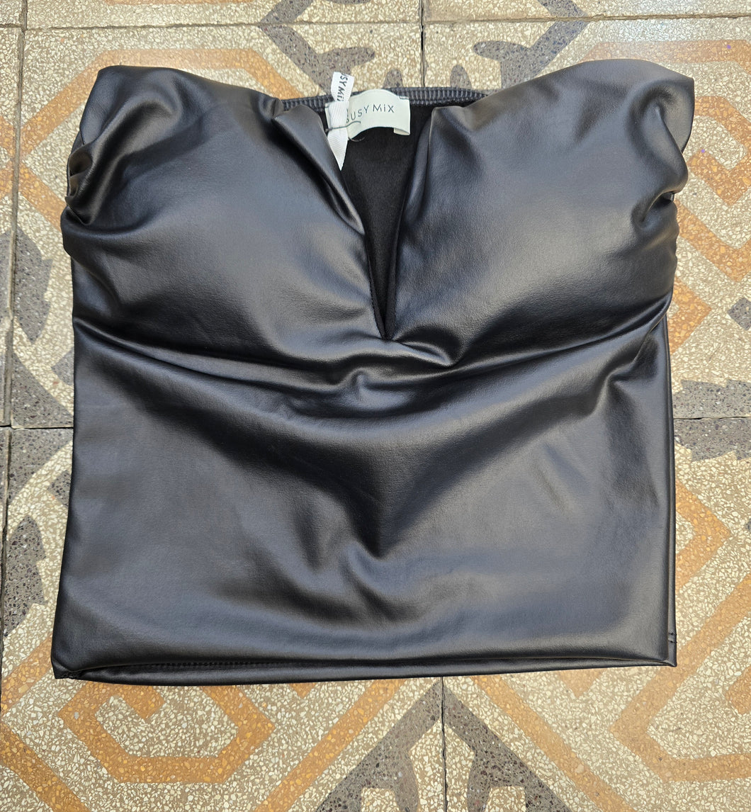 Top Fascia Ecopelle Coppe Imbottite