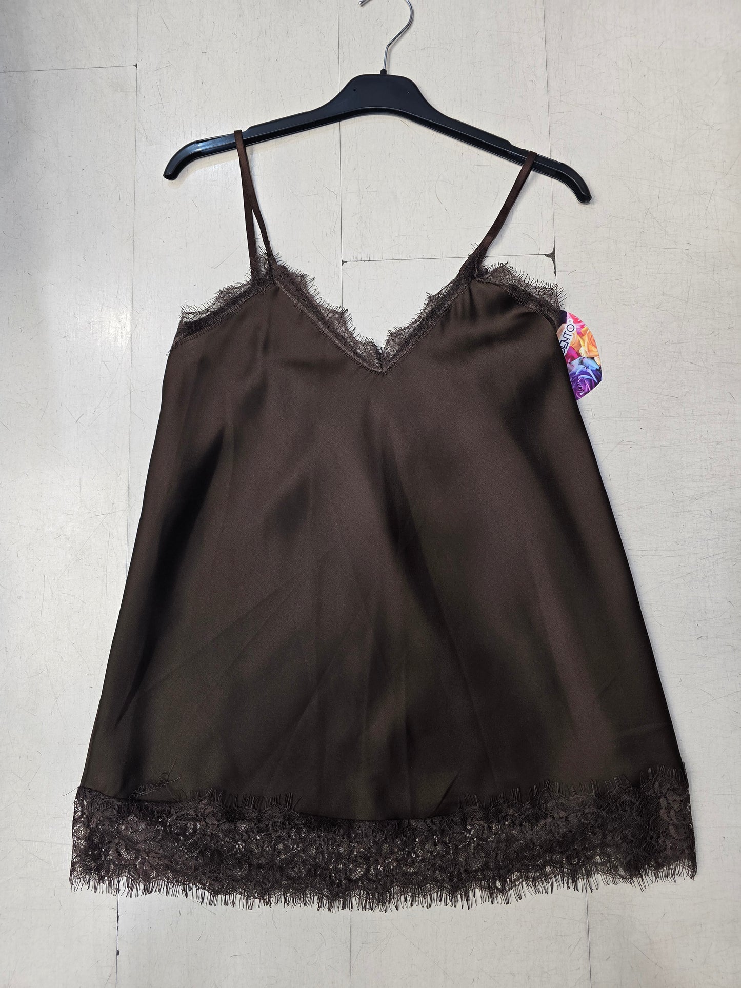 Top Raso Rifiniture Pizzo Spalline Regolabili