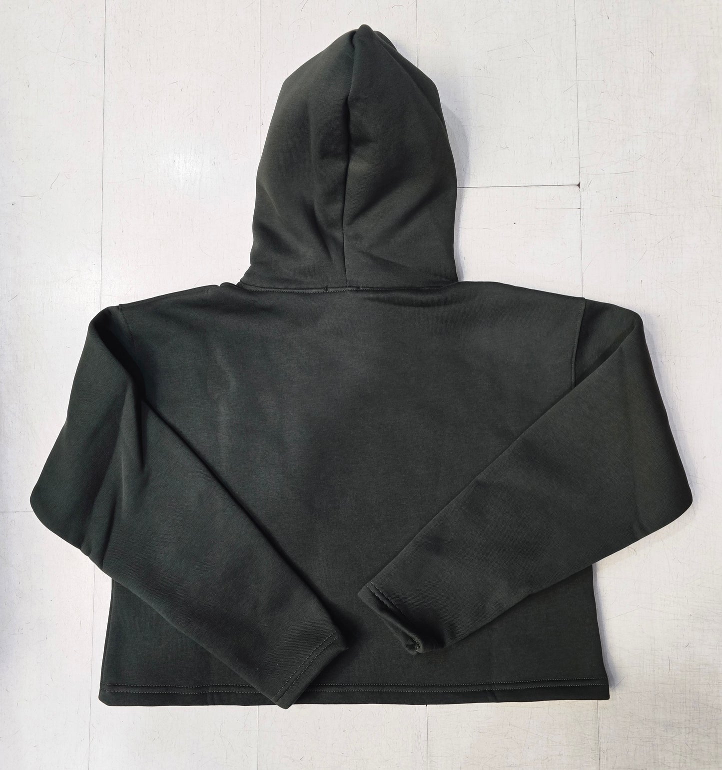 Felpa Cappuccio Cotone Felpato Corta Comoda