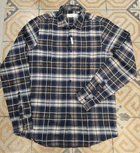 Carica l&#39;immagine nel visualizzatore di Gallery, Camicia Flanella Cotone Quadrettoni Blu
