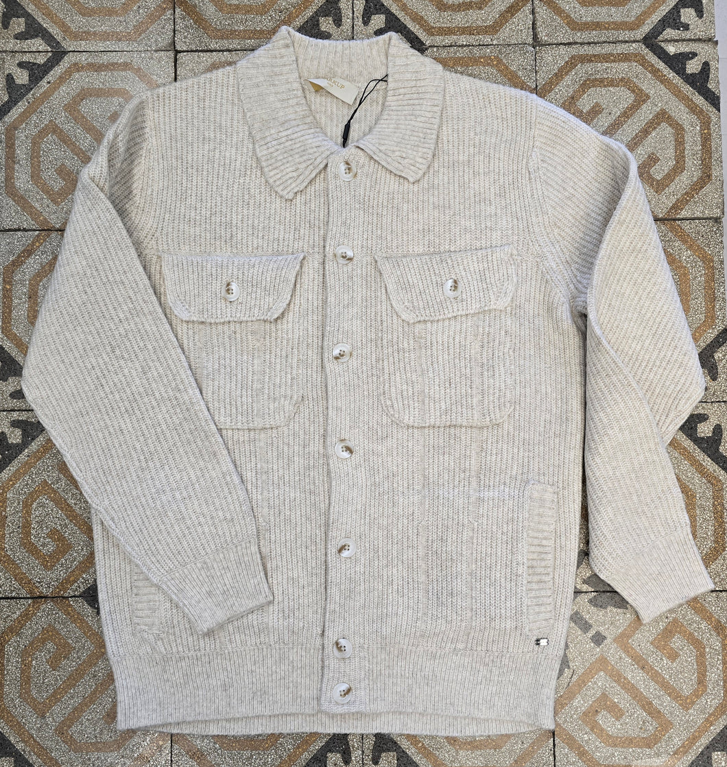 Overshirt Maglia Costa Inglese Misto Lana