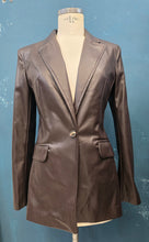 Carica l&#39;immagine nel visualizzatore di Gallery, Giacca Ecopelle Avvitata Marrone
