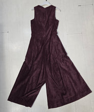 Carica l&#39;immagine nel visualizzatore di Gallery, Jumpsuit Ciniglia Smanicata Pantalone Largo
