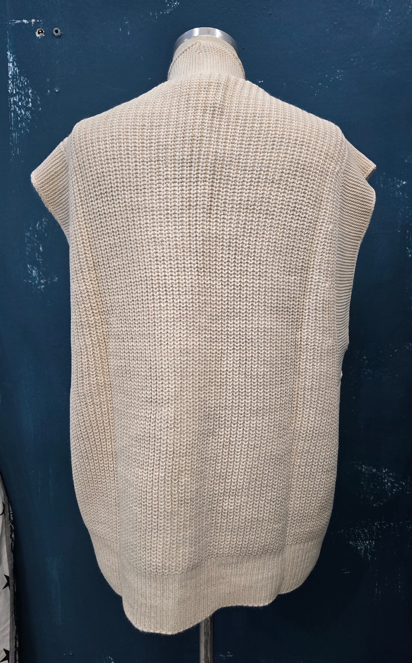 Gilet Maglia Costa Inglese Lungo Abbottonato