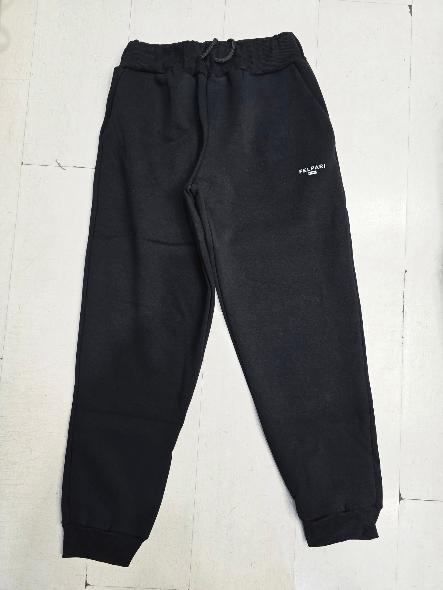 Jogger Cotone Felpato Polsino Uomo