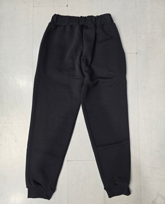 Jogger Cotone Felpato Polsino Grigio