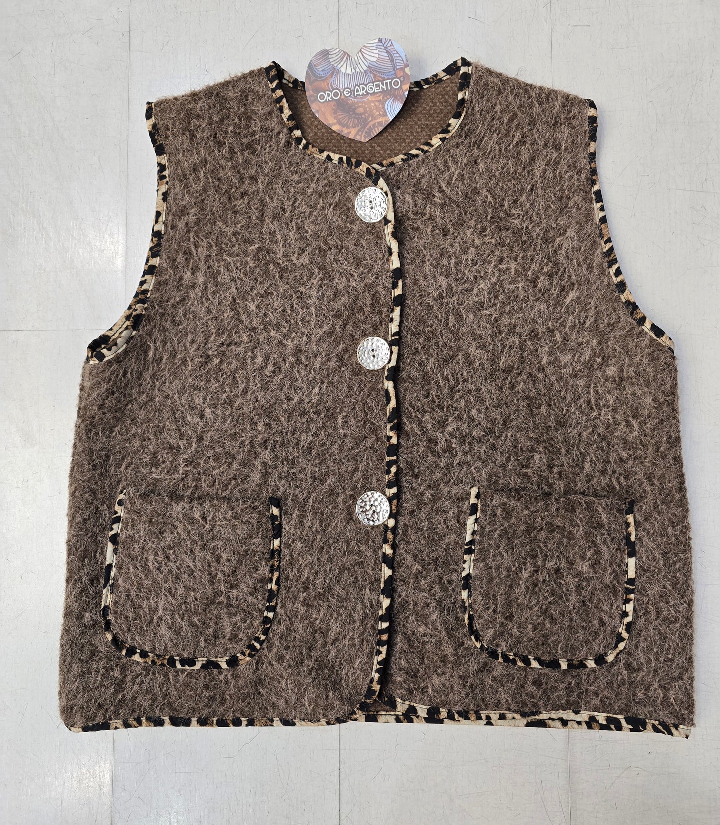 Gilet Lana Cotta Abbottonato