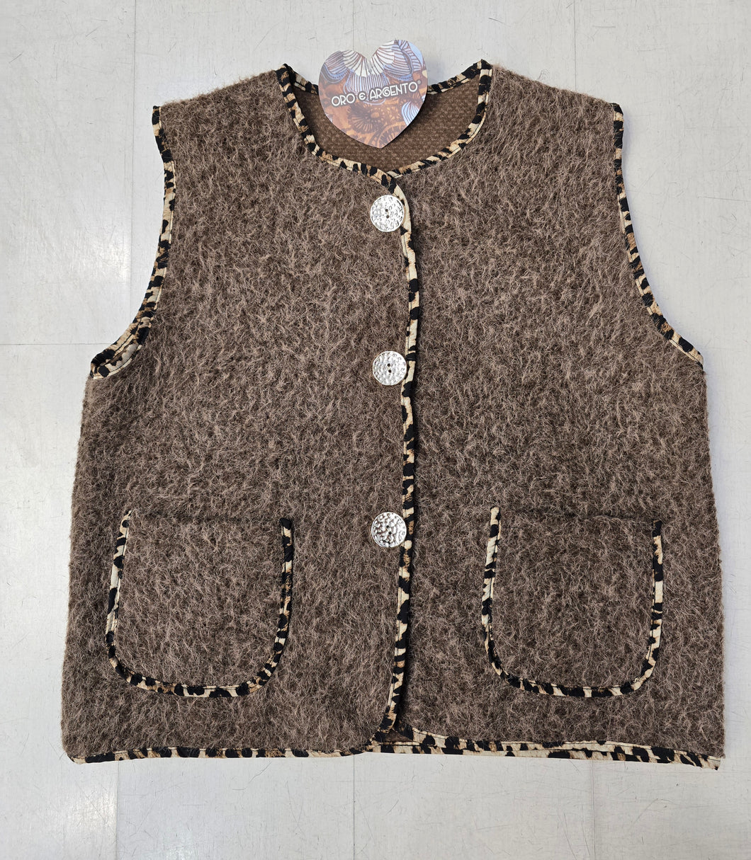 Gilet Lana Cotta Abbottonato