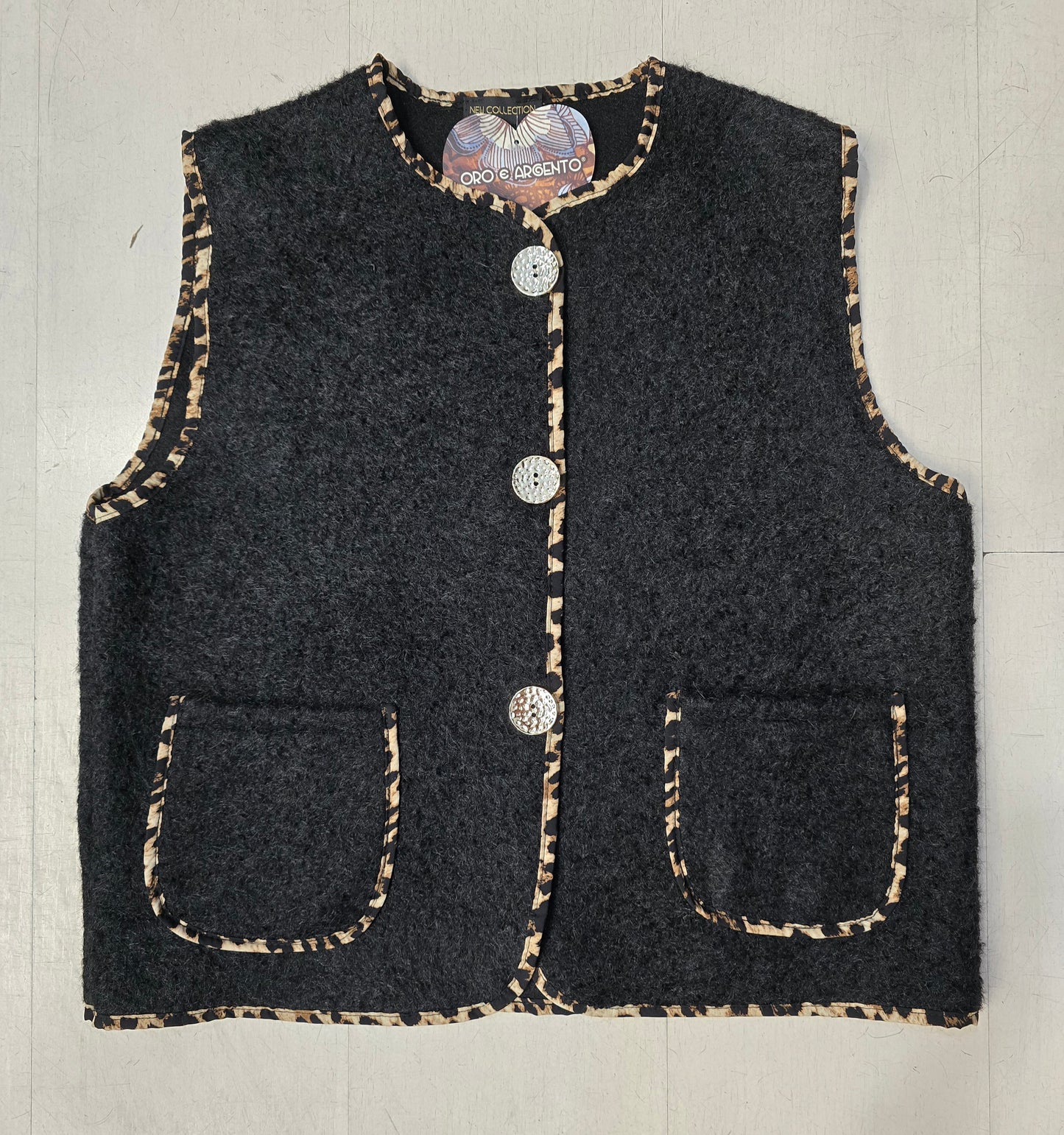 Gilet Lana Cotta Abbottonato