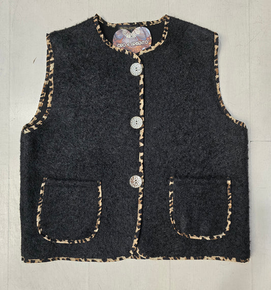 Gilet Lana Cotta Abbottonato