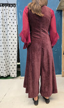 Carica l&#39;immagine nel visualizzatore di Gallery, Jumpsuit Ciniglia Smanicata Pantalone Largo
