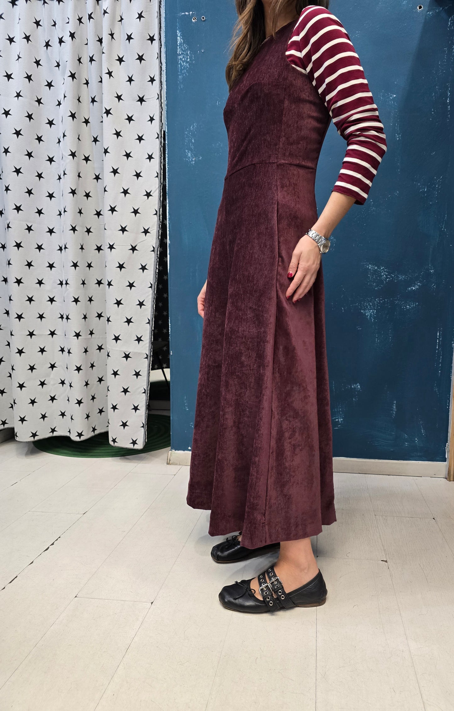 Jumpsuit Smanicata Ciniglia Pantalone Largo