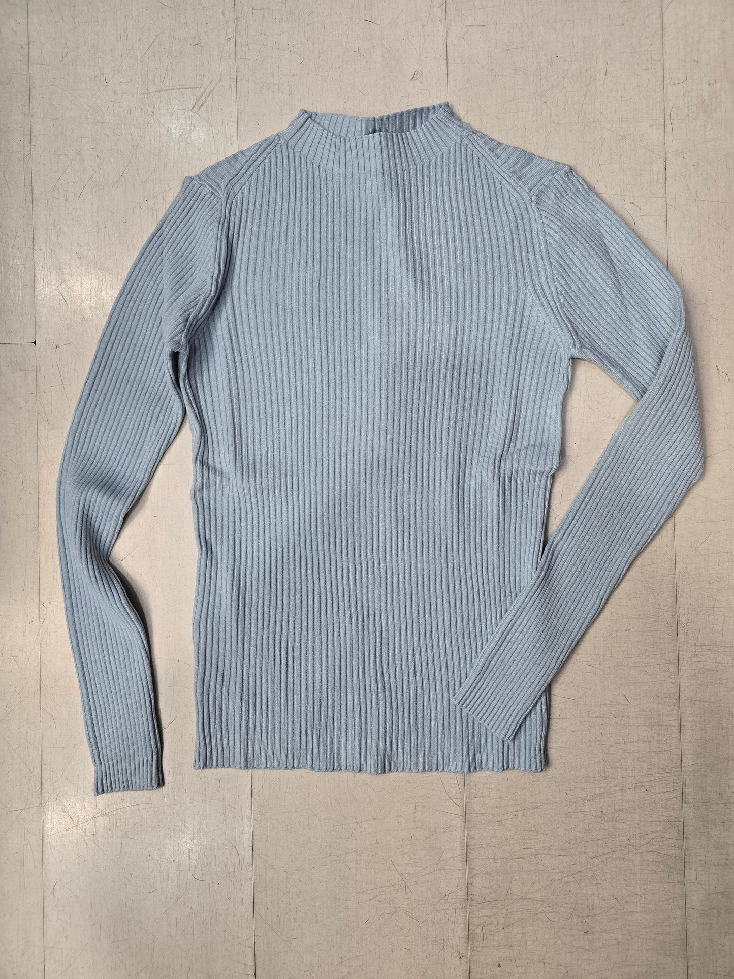 Maglia Costine Collo Lupetto Aderente