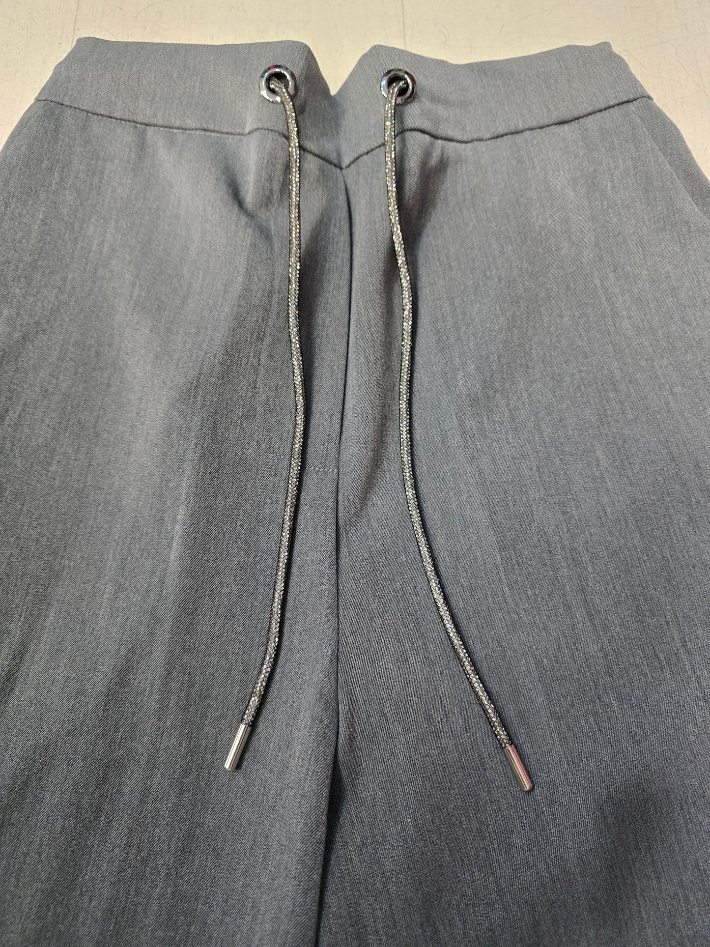 Pantalone Largo Pannetto Coulisse Strass Vita