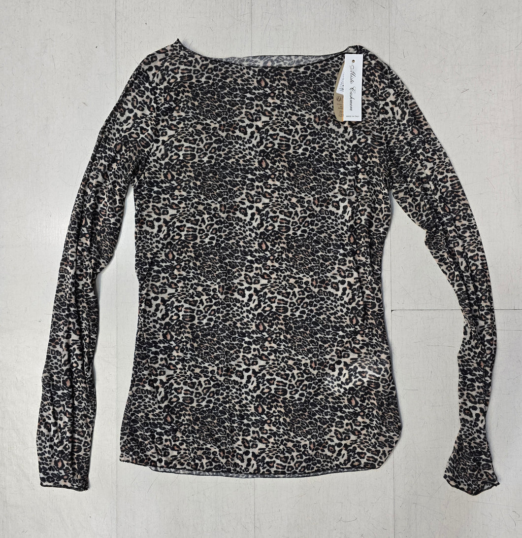 Maglia Animalier Viscosa Cashmere