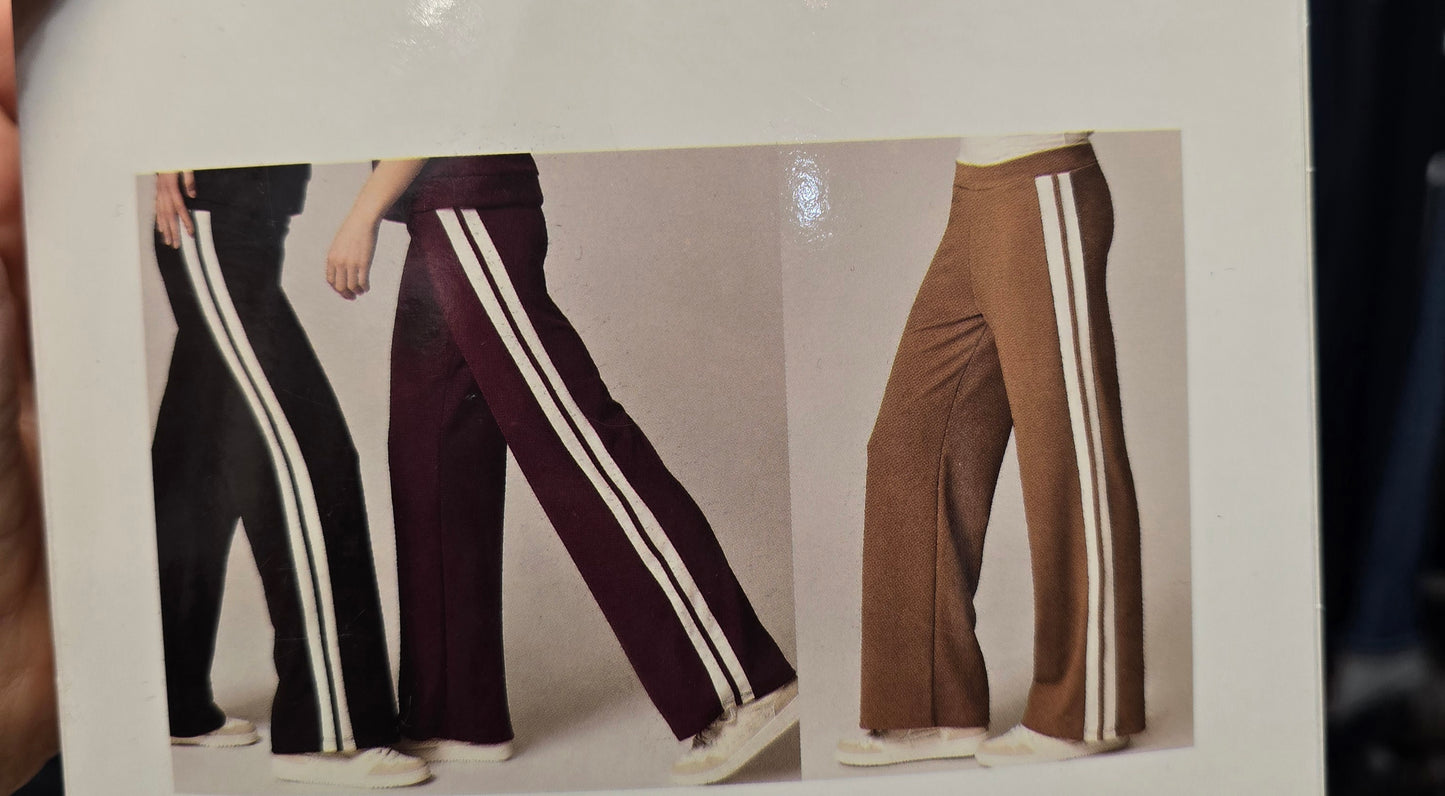 Pantalone Scuba Palazzo Banda Laterale