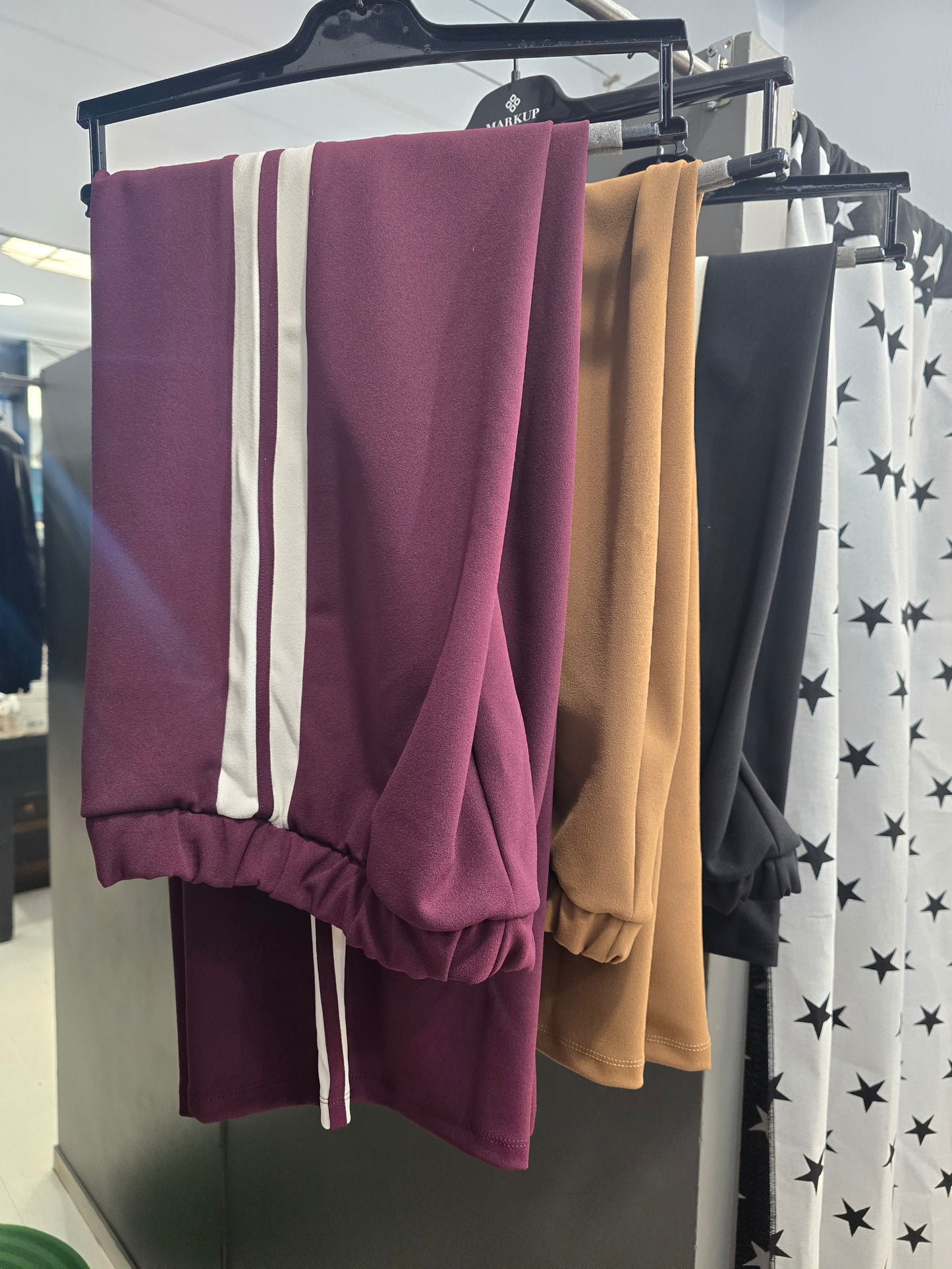 Pantalone Scuba Palazzo Banda Laterale