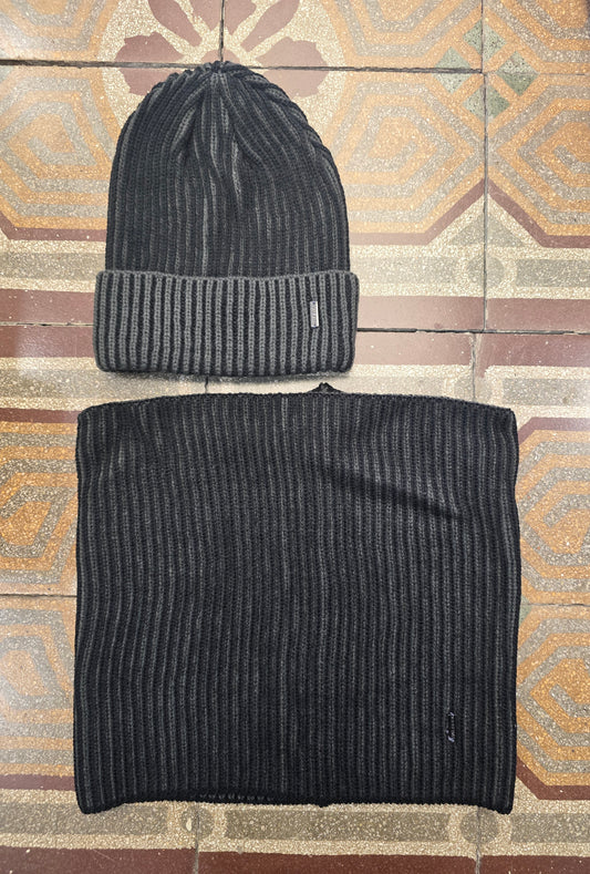 Set Cappello Collo Maglia Costa Inglese Blu