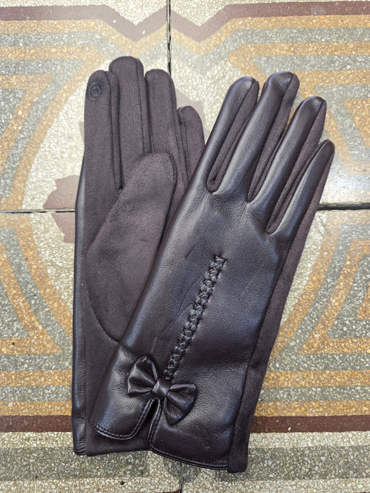 Guanti Ecopelle Stoffa Touch Screen