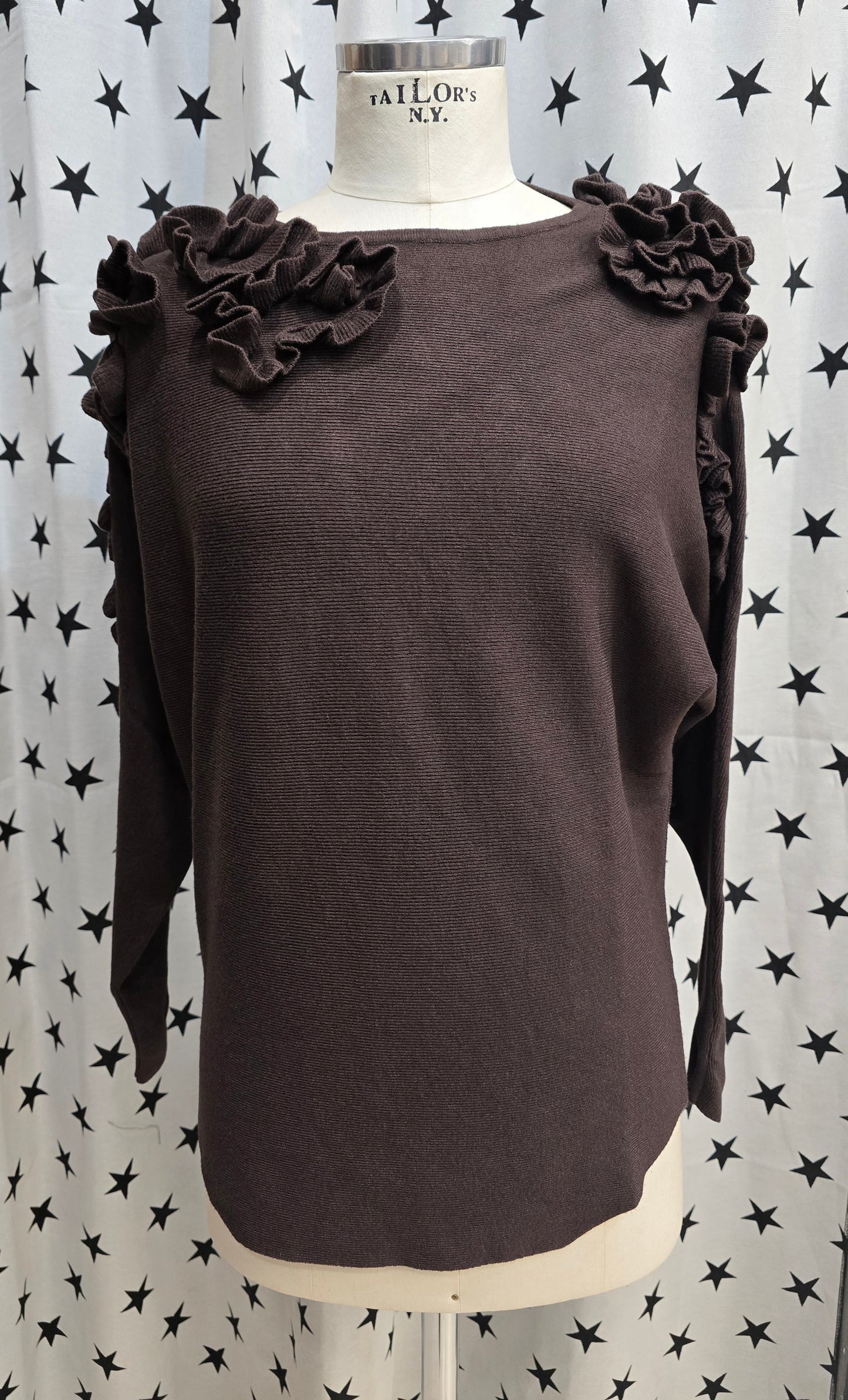 Maglia Kimono Rouches Spalle