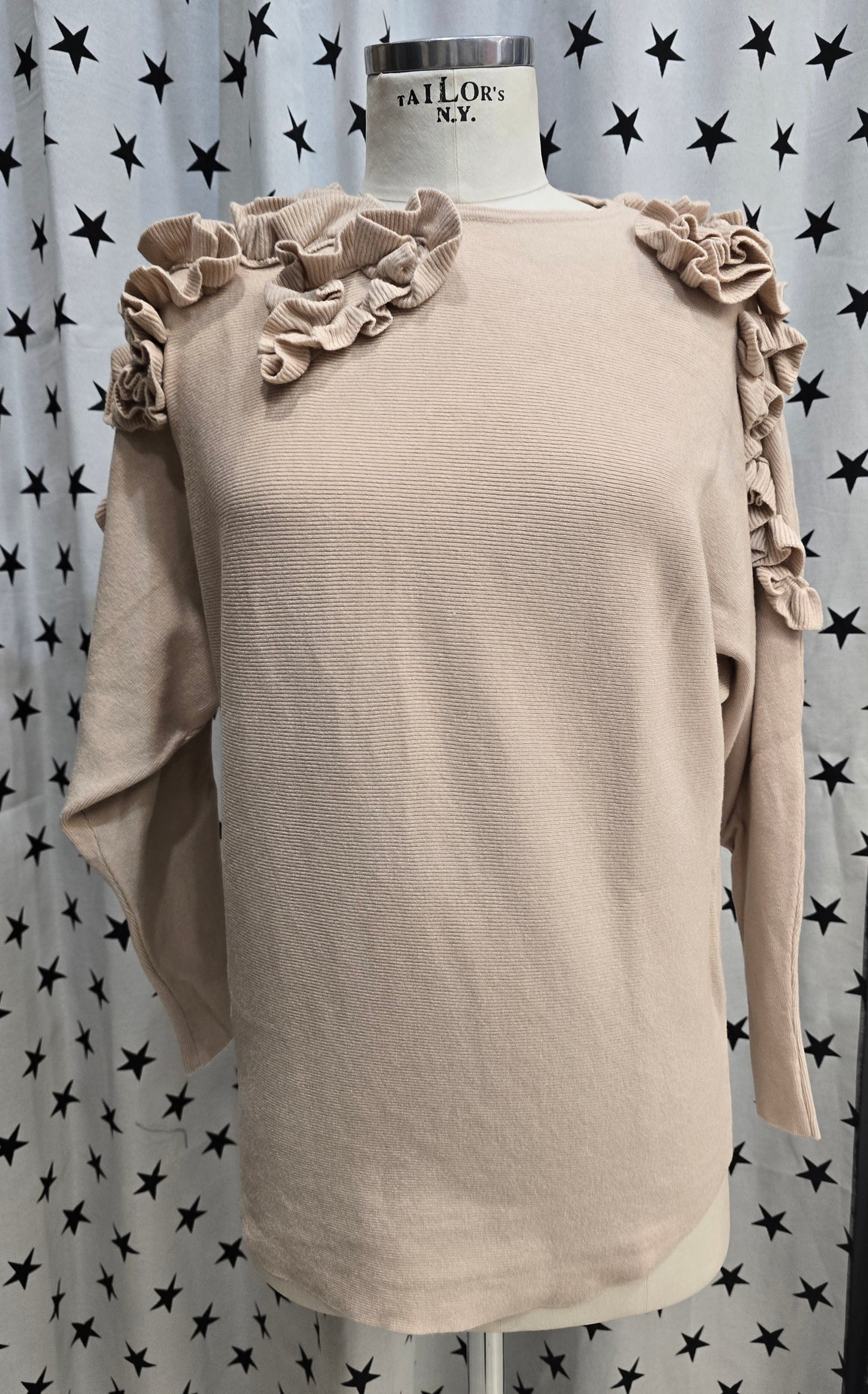 Maglia Kimono Rouches Spalle