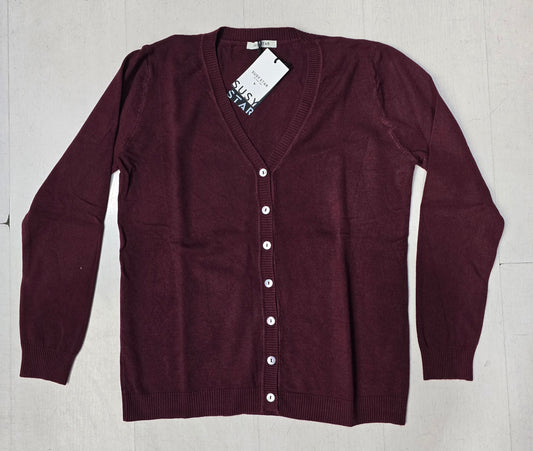 Cardigan Curvy Viscosa Abbottonato Taglia Unica