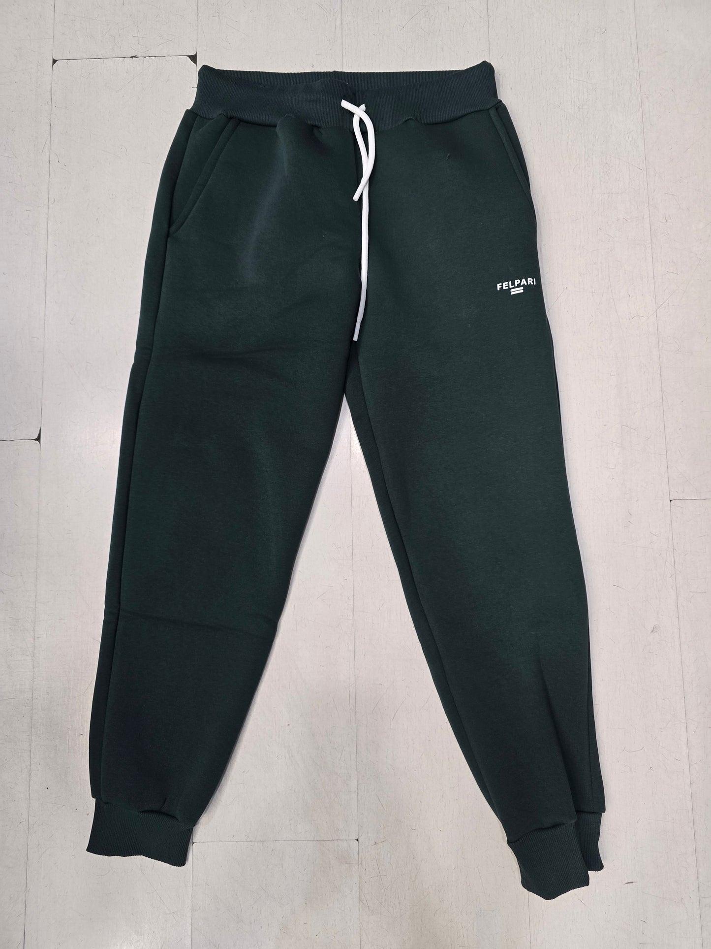 Jogger Cotone Felpato Polsino Uomo