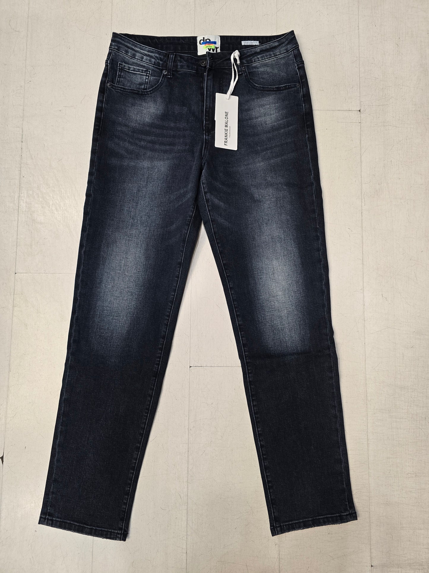 Jeans Elasticizzati Regular Fit Blu Scuro