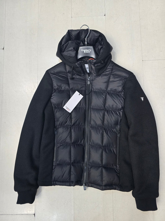 Giubbotto piumino doppio tessuto con cappuccio