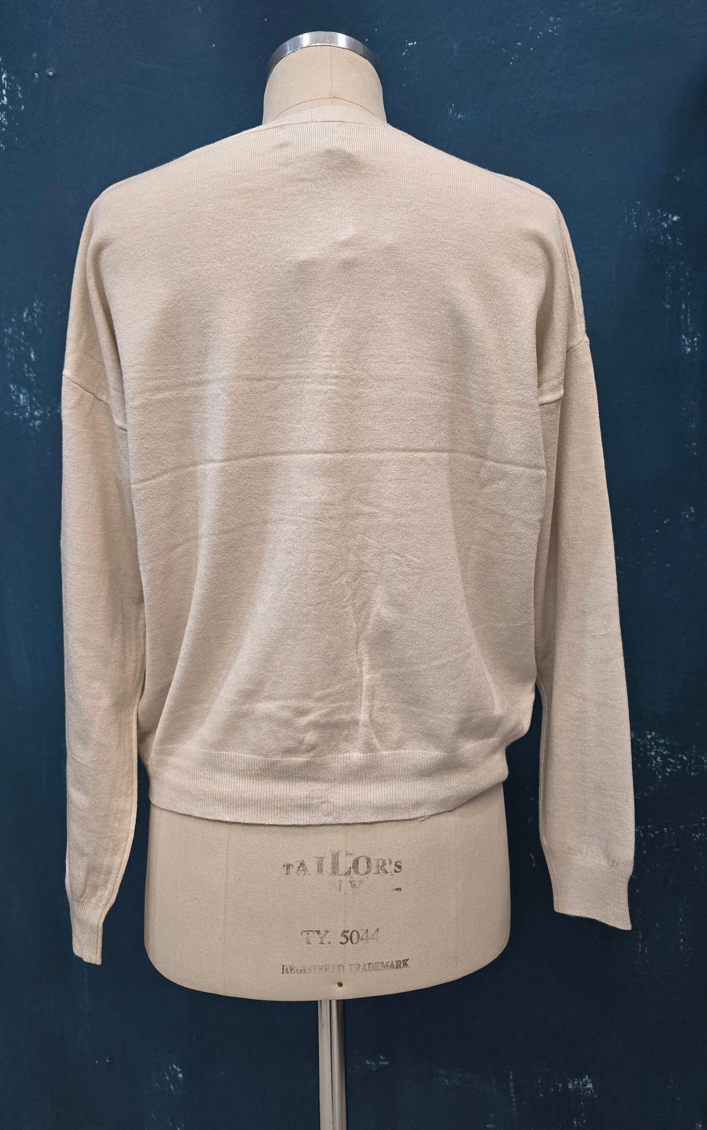 Cardigan Viscosa Mano Calda Abbottonato Scollo V